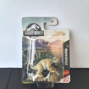 Jurassic World Stegosaurus Dinosaur 1.5" Micro Collection Mattel Figure Toy